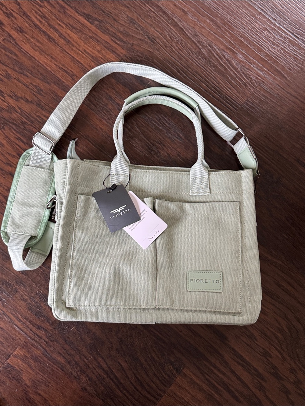 Fioretto Tote Bag in Sage Green 🌿